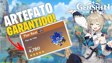 Como conseguir ARTEFATO 5 Estrelas LENDÁRIO no Genshin Impact