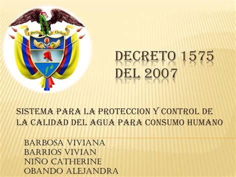 Decreto 1575 De 2007 Garantizando La Calidad Del Agua Potable En