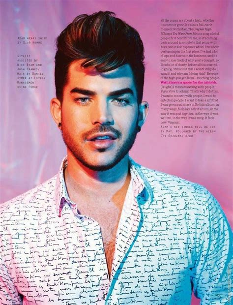 Adam Lambert Para Attitude Magazine Mayo 2015 Adam Lambert American Idol Finalists American Idol