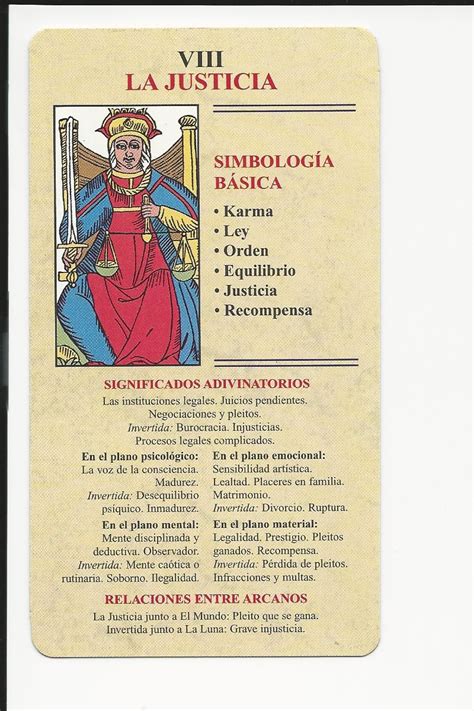 La Justicia Lectura De Tarot Tarot Marsella Tarot Cartas Significado