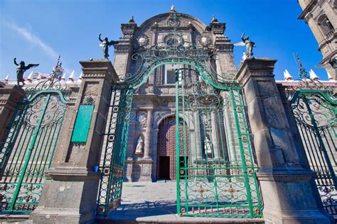 Mexico, Puebla Cathedral on the Central Plaza in Zocalo, Historic City ...