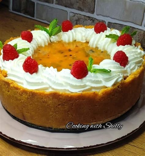 Baked Passion Fruit Cheesecake - brocret