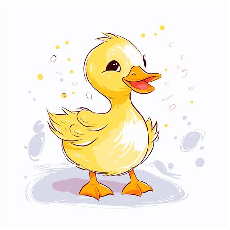 Premium AI Image | cartoon funny baby duck