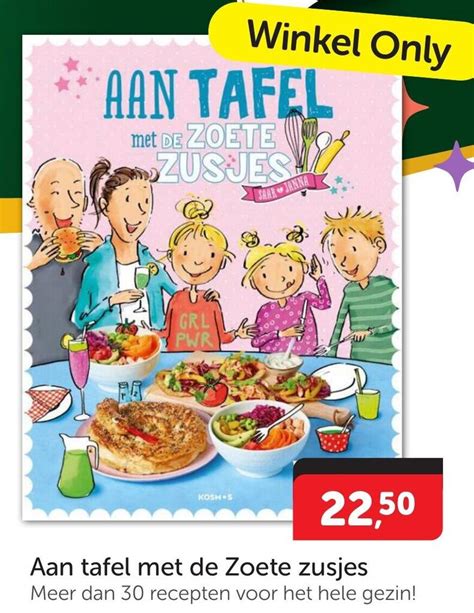 Aan Tafel Met De Zoete Zusjes Aanbieding Bij Boekenvoordeel