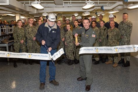 NAVY CREW BEGINS TRAINING IN COMPLETED SPACES ABOARD THE AIRCRAFT CARRIER JOHN F. KENNEDY (CVN ...