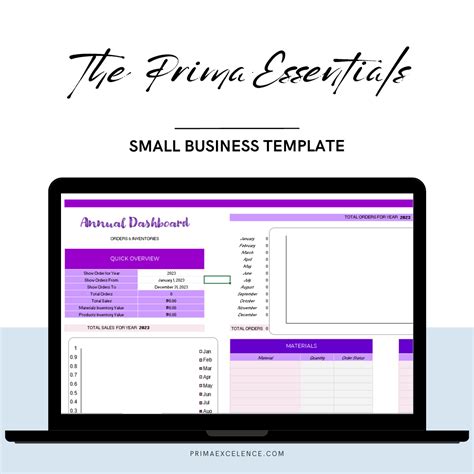 Premium Bookkeeping Template – PRIMAEXCELLENCE