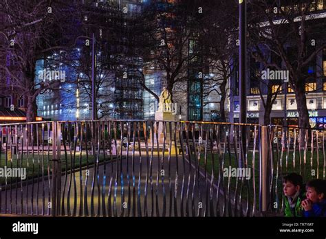 London, view of Leicester Square at night Stock Photo - Alamy