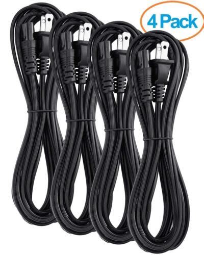 Slot Power Cord 2 Prong Figure 8 Power Cord Non Polarized Power Cable