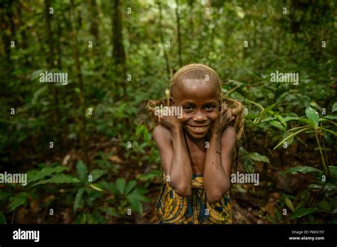 Bayaka Pygmies In The Equatorial Rainforest Central African Republic