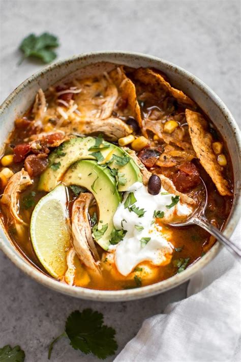 Instant Pot Chicken Tortilla Soup Recipe Salt Lavender