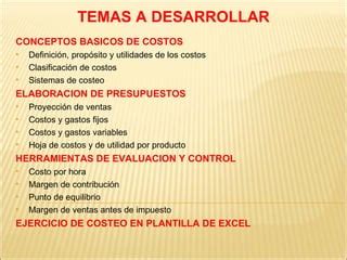 Analisis De Costos Ppt