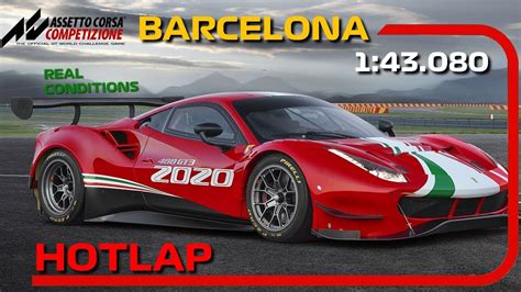 ACC Barcelona Catalunya HotLap Setup Ferrari 488 GT3 Evo 1