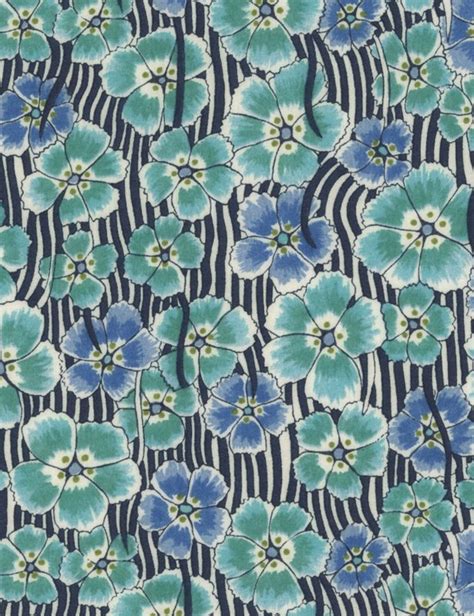 Liberty Ellie Ruth Bleu Vert Liberty Art Fabrics Liberty Print