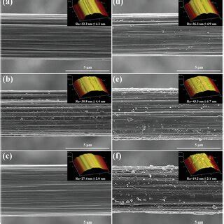 Surface SEM And AFM Topographical Images Of A CF B CFPDA C