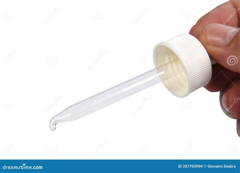 Liquid Medicine Closeup in Glass Dropper Isolated on White Background Stock Photo - Image of ...