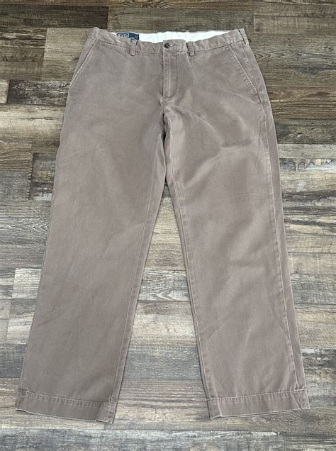 Polo Ralph Lauren Mens Light Brown Khaki Preston Pant Gem