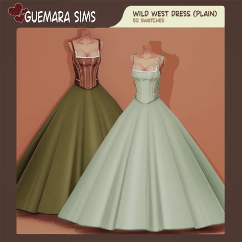 Wild West Set Public Now Guemara Sims 4 Dresses Sims Sims 4