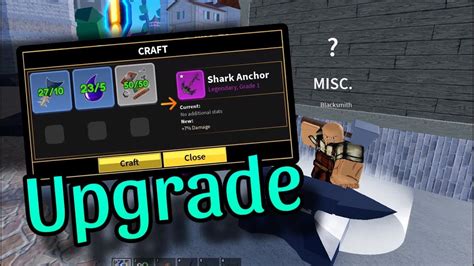 How To Upgrade Shark Anchor With Blacksmith Bloxfruits Upd Youtube