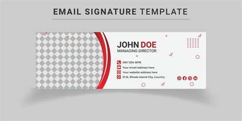 Email Signature Templates 10064323 Vector Art at Vecteezy