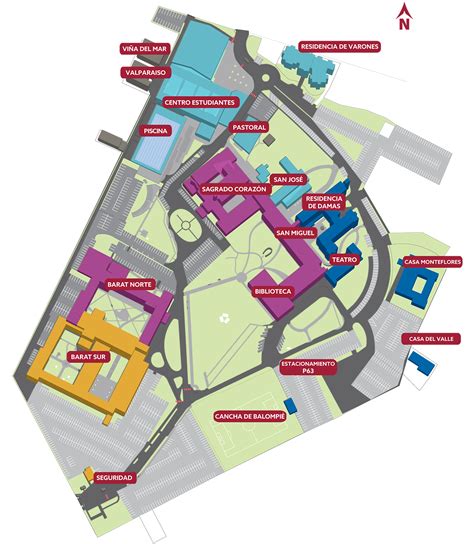 Mapa Del Campus Universidad Del Sagrado Corazón