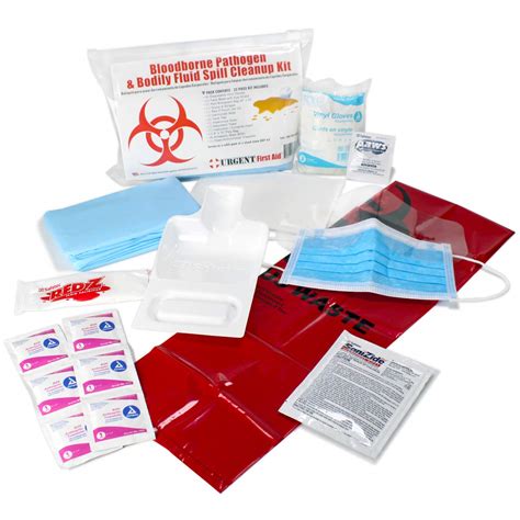 Buy Urgent First Aid 22 Piece Bodily Fluid Clean Up Pack Bloodborne