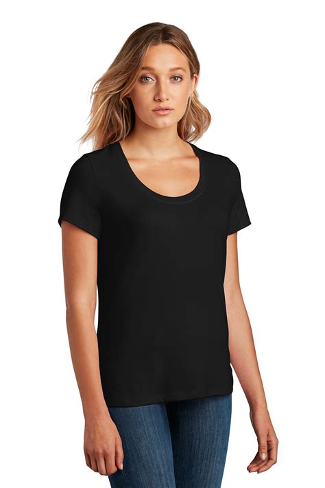 District Womens Flex Scoop Neck Tee Product Sanmar