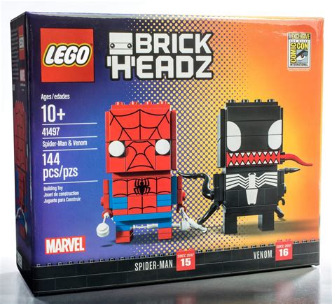 SDCC 2017 Exclusive LEGO Spider Man Venom BrickHeadz Marvel Toy News