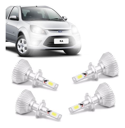 Kit Super Led Ford Ka 2012 2013 2014 Farol E Milha 6000k Mercado Livre