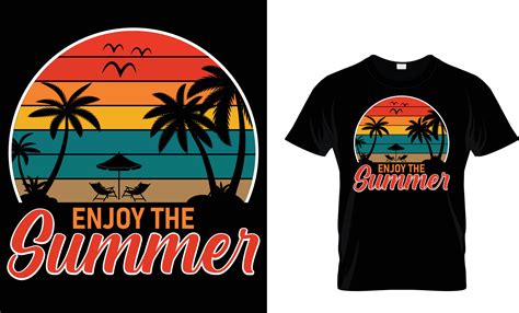 Summer Typography T Shirt Design 22863474 Vector Art At Vecteezy