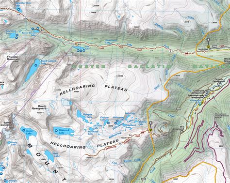 Beartooth Mountains Map