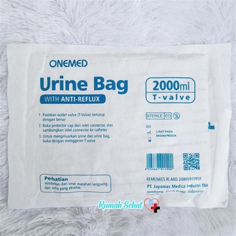 Jual Kantong Urine Bag T Valve Liter Anti Reflux Onemed Pcs Shopee