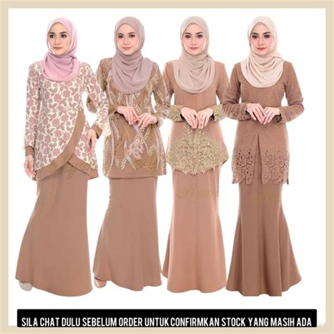 Koleksi Tema Light Khakis Nude Edisi Raya By Ayanna Exclusive CHAT DULU SEBELUM ORDER Lazada