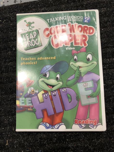 Leap Frog Talking Words Factory Code Word Caper Dvd Very Good