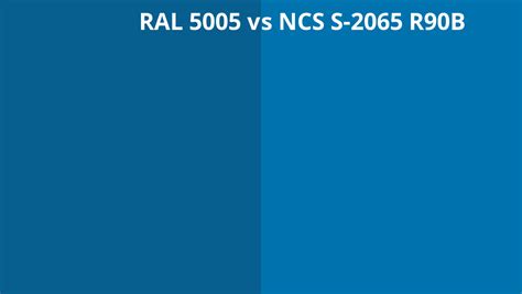 Ral 5005 Vs Ncs S 2065 R90b Ral Colour Chart Uk