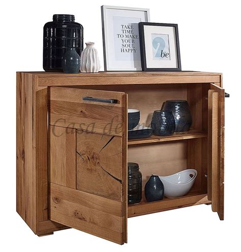 Sideboard Ii X X Cm Rustic Wildeiche Ge Lt Hirnholz Casa De Mobila