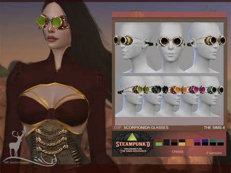 The Sims 4 Steampunk Glasses Steampunked Scorpionida Glasses