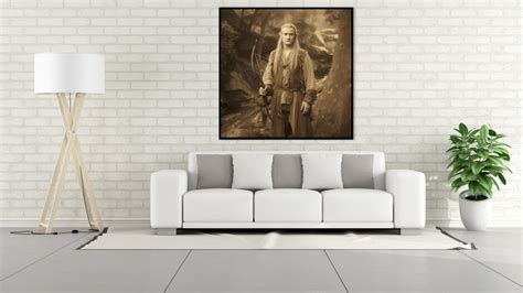 Legolas vintage portrait artwork - view more LOTR fan art