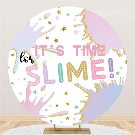 Amazon Yeele 5x5ft It S Time Slime Round Photography Backdrop