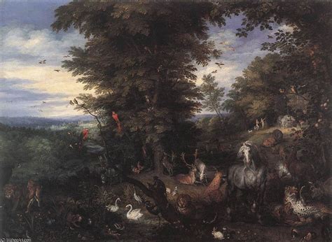 adam et eve dans le jardin des eden de Jan Brueghel The Elder (1568 ...