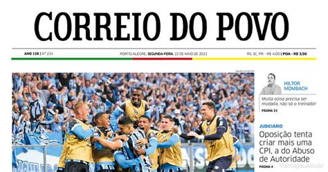 Capa Correio Do Povo Segunda De Maio De