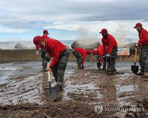 해병대1사단 포항서 태풍 피해복구 연합뉴스