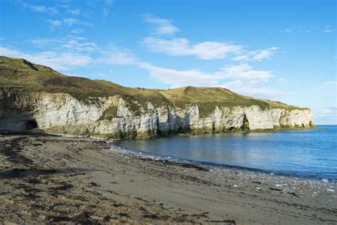 North Landing Beach Flamborough East Yorkshire England Stock Photo