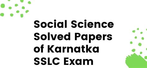 Karnataka Board Question Papers Archives Page Of Education Observer