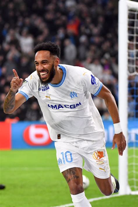 Ligue Olympique De Marseille Aubameyang Signe Un Doubl Et Porte