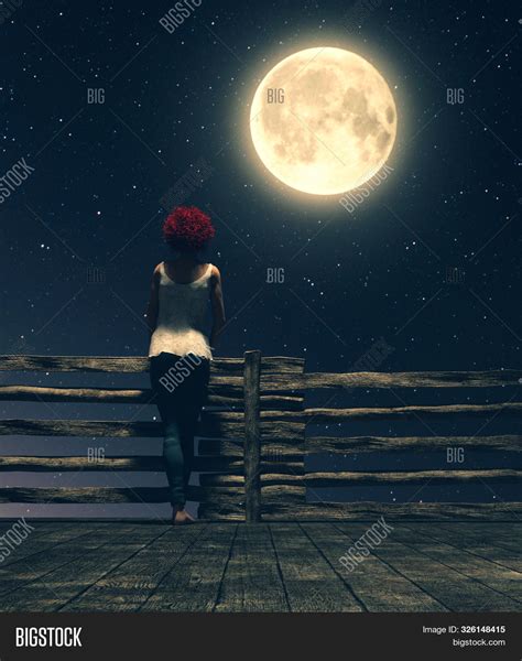 Alone Under Moonlight, Image & Photo (Free Trial) | Bigstock