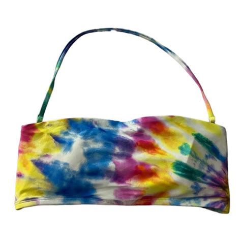 Hobie Swim Nwt Hobie To Dye For Bandeau Bikini Top Poshmark