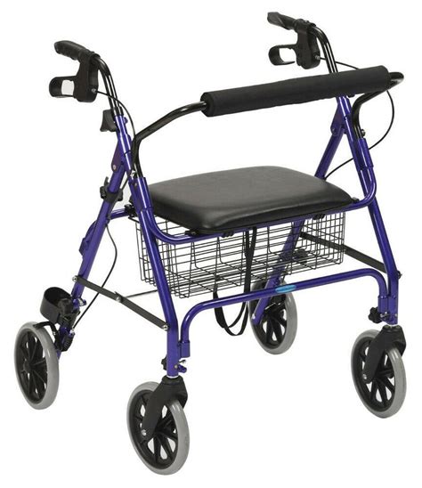 Drive Bariatric Heavy Duty Rollator Walker Walking Aid Blue Ebay