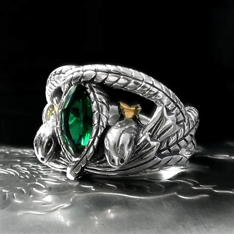 Real Sterling Silver Aragorn Rings Of Barahir Lotr Wedding Ring For