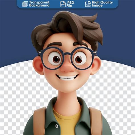 Ilustraci N D De Un Simp Tico Y Sonriente Estudiante Universitario