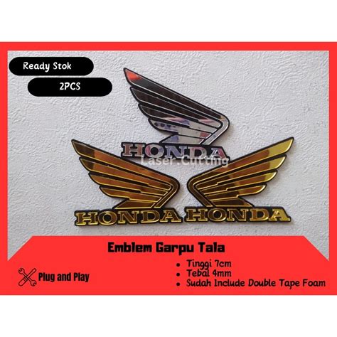 Jual Emblem Logo Motor Honda Akrilik Murah Logo Sayap Honda Sepasang